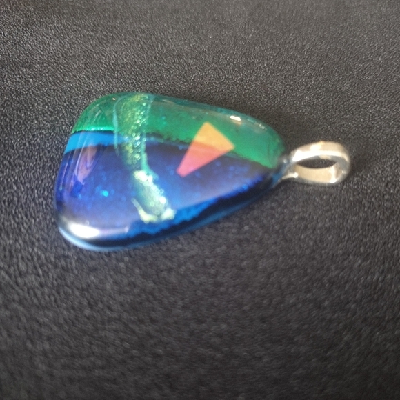 Green and Blue Glass Pendant - Picture 7 of 8